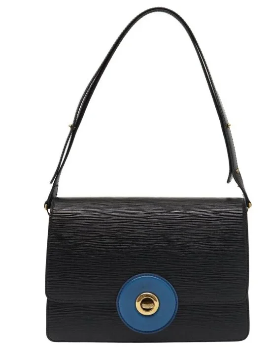 LOUIS VUITTON Epi Bicolor Free Run Shoulder Bag Black Blue M52415 LV Auth 79972 - Picture 2 of 16